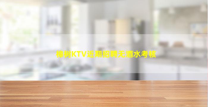 樟树KTV近期招聘无酒水考核